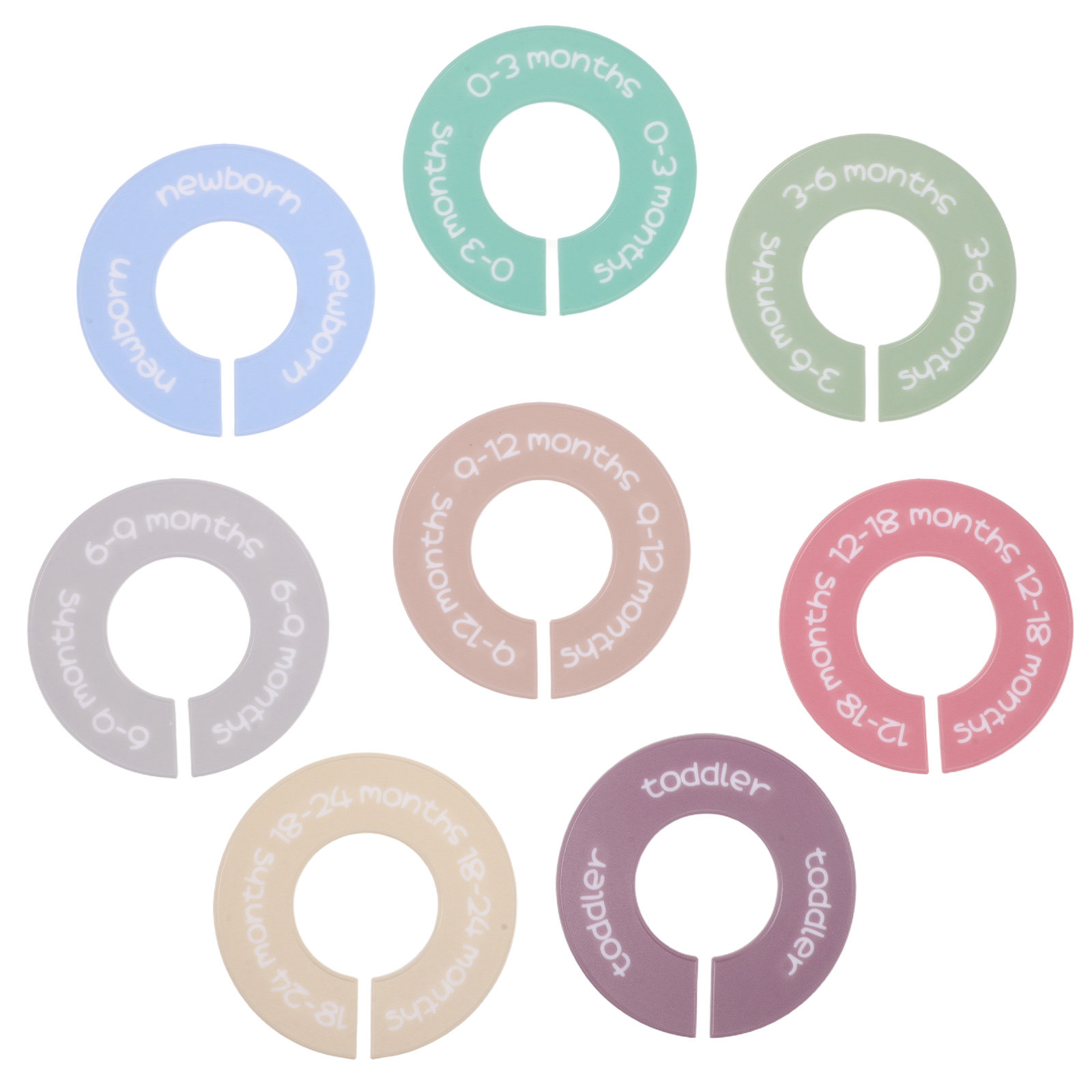 Baby Nursery Wardrobe - 8Pcs Baby Closet Dividers Infant 0-24