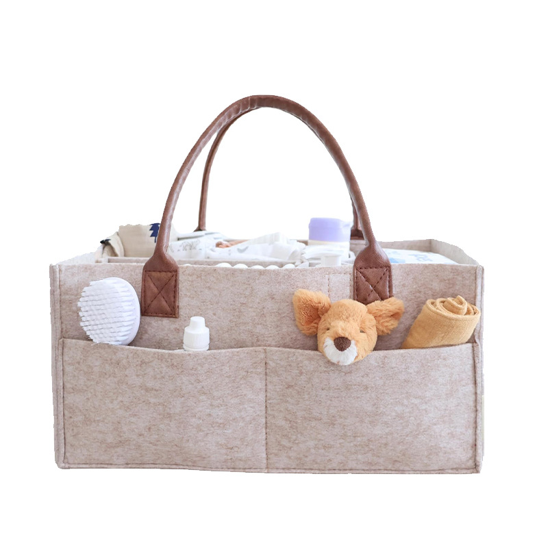 Baby Nursery Basket - Baby Felt Storage Nursery Organizer Basket