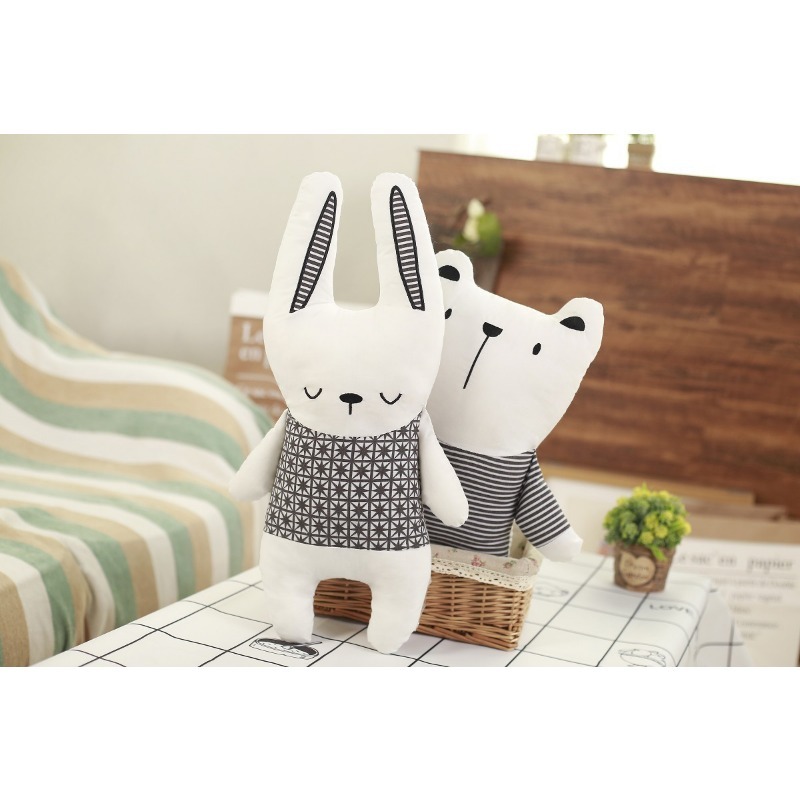Baby Unicorn Nursery - Cotton Stuffed Doll Rabbit Bear Unicorn