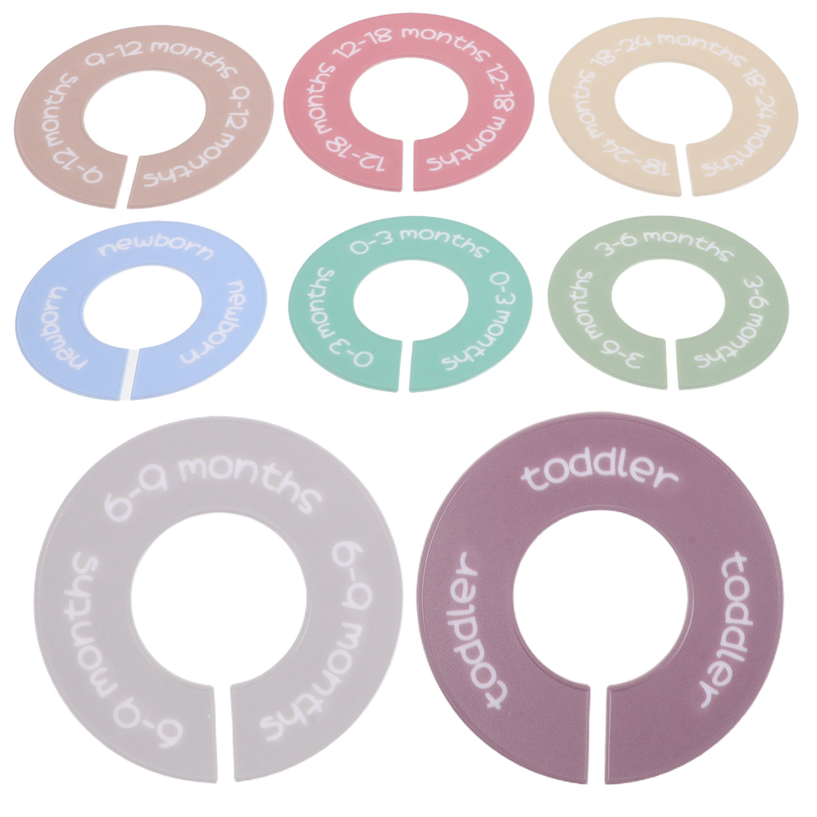8Pcs Baby Closet Dividers Infa - Baby Nursery Wardrobe 评论和价格