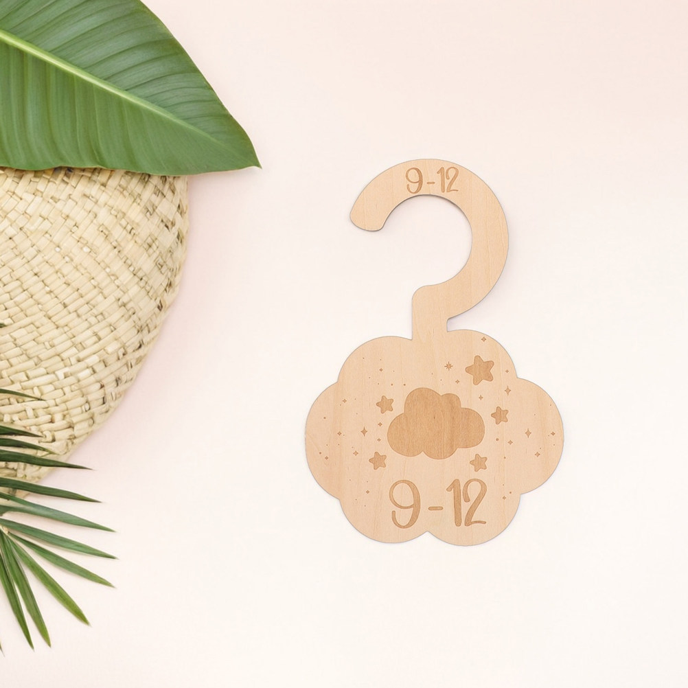 14Pcs Wooden Nursery Clothes D - Baby Nursery Wardrobe 评论和价格