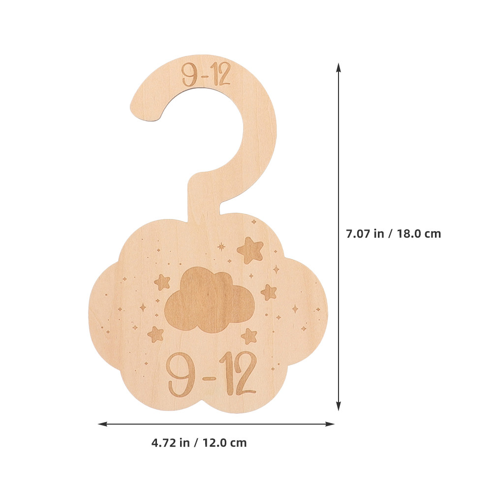 14Pcs Wooden Nursery Clothes D - Baby Nursery Wardrobe 评论和价格