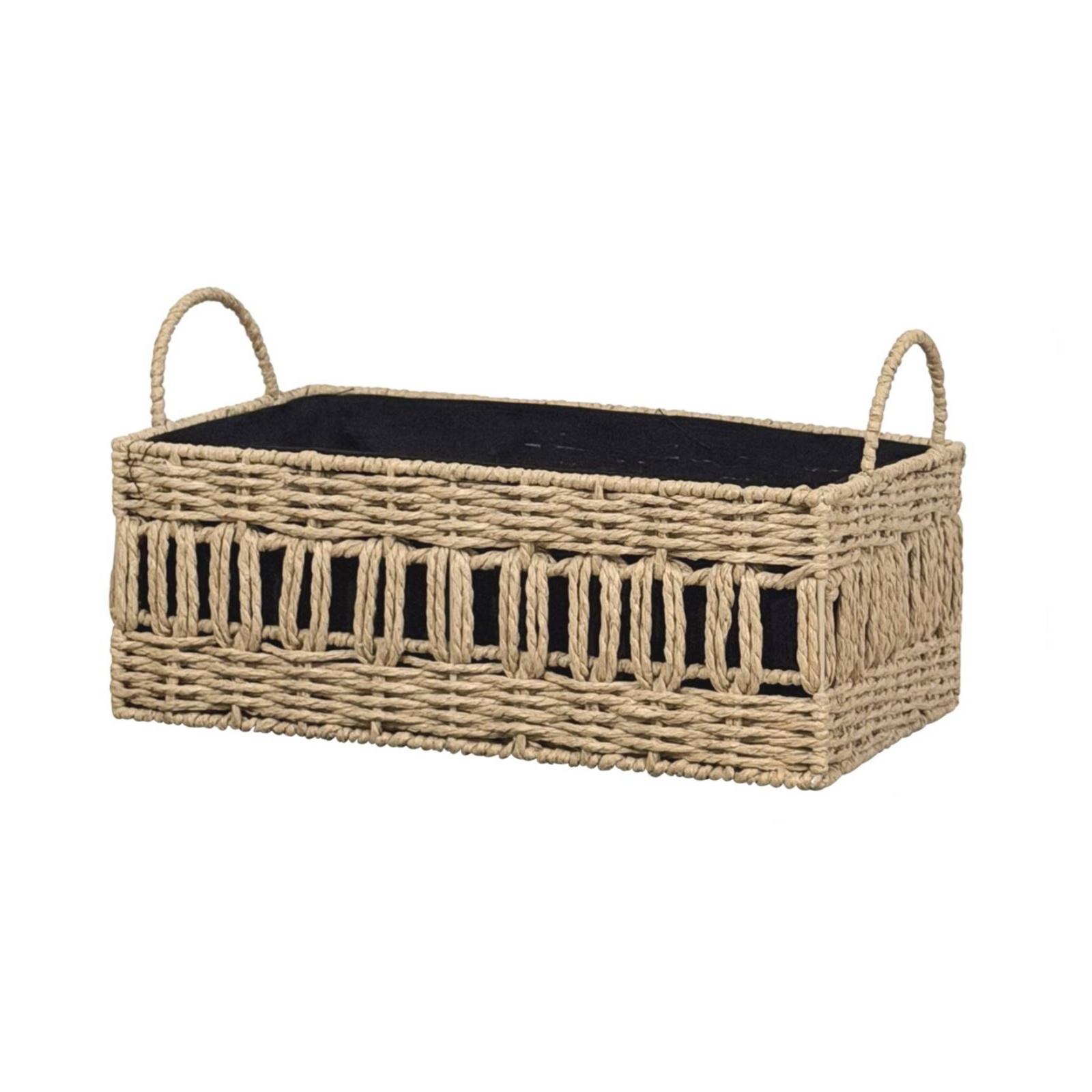 Woven Storage Basket with Hand - Baby Nursery Handles 评论和价格