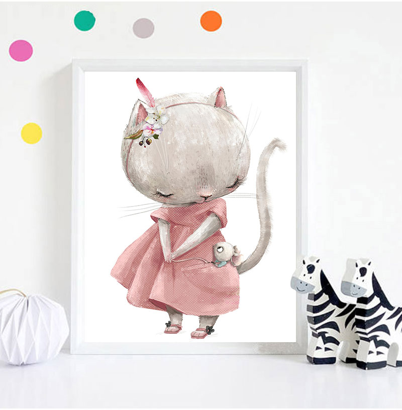 1PC frameless decorative art p - Baby Nursery Prints 评论和价格