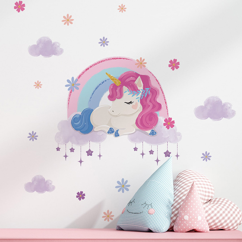 Cartoon Cute Unicorn Luminous  - Baby Unicorn Nursery 评论和价格