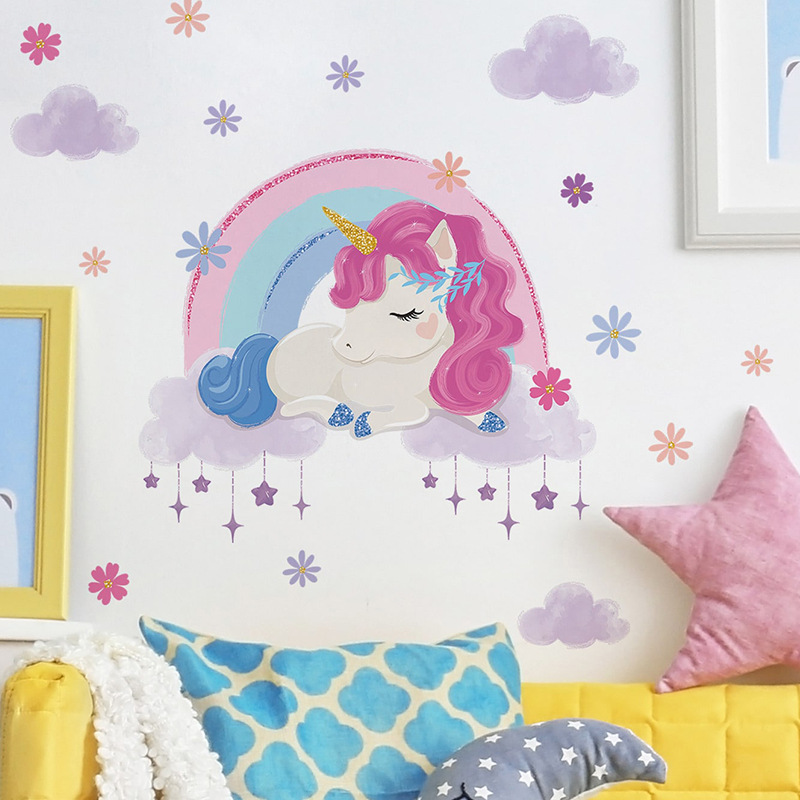 Cartoon Cute Unicorn Luminous  - Baby Unicorn Nursery 评论和价格