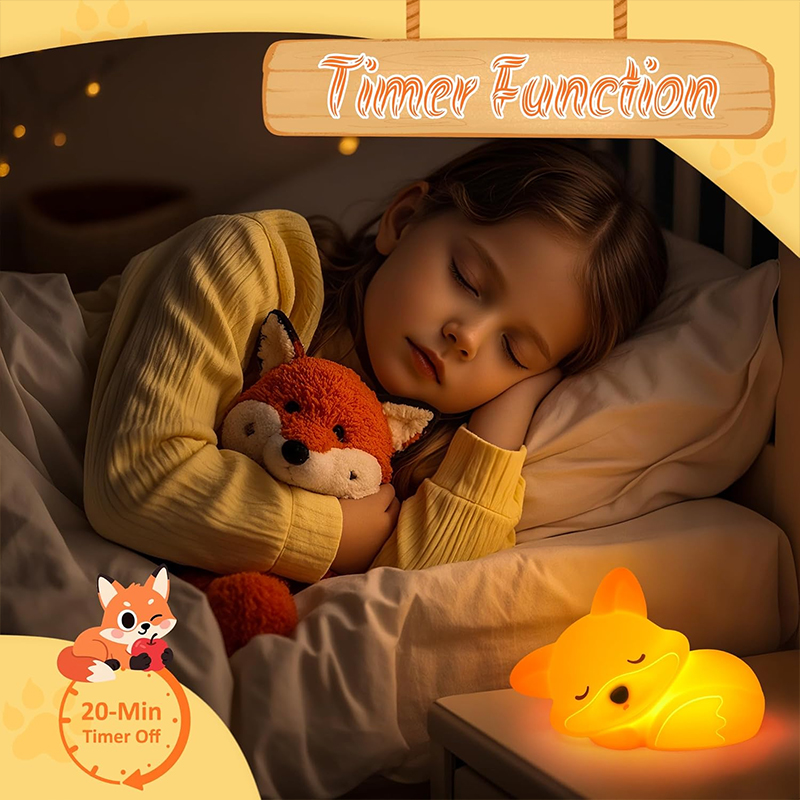 Cute Fox Animal Night Light Si - Baby Nursery Equipment 评论和价格