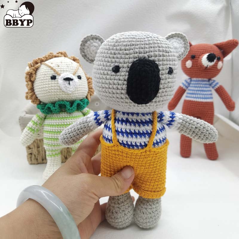 Baby Crochet Stuffed Lion Koal - Baby Nursery Dolls 评论和价格