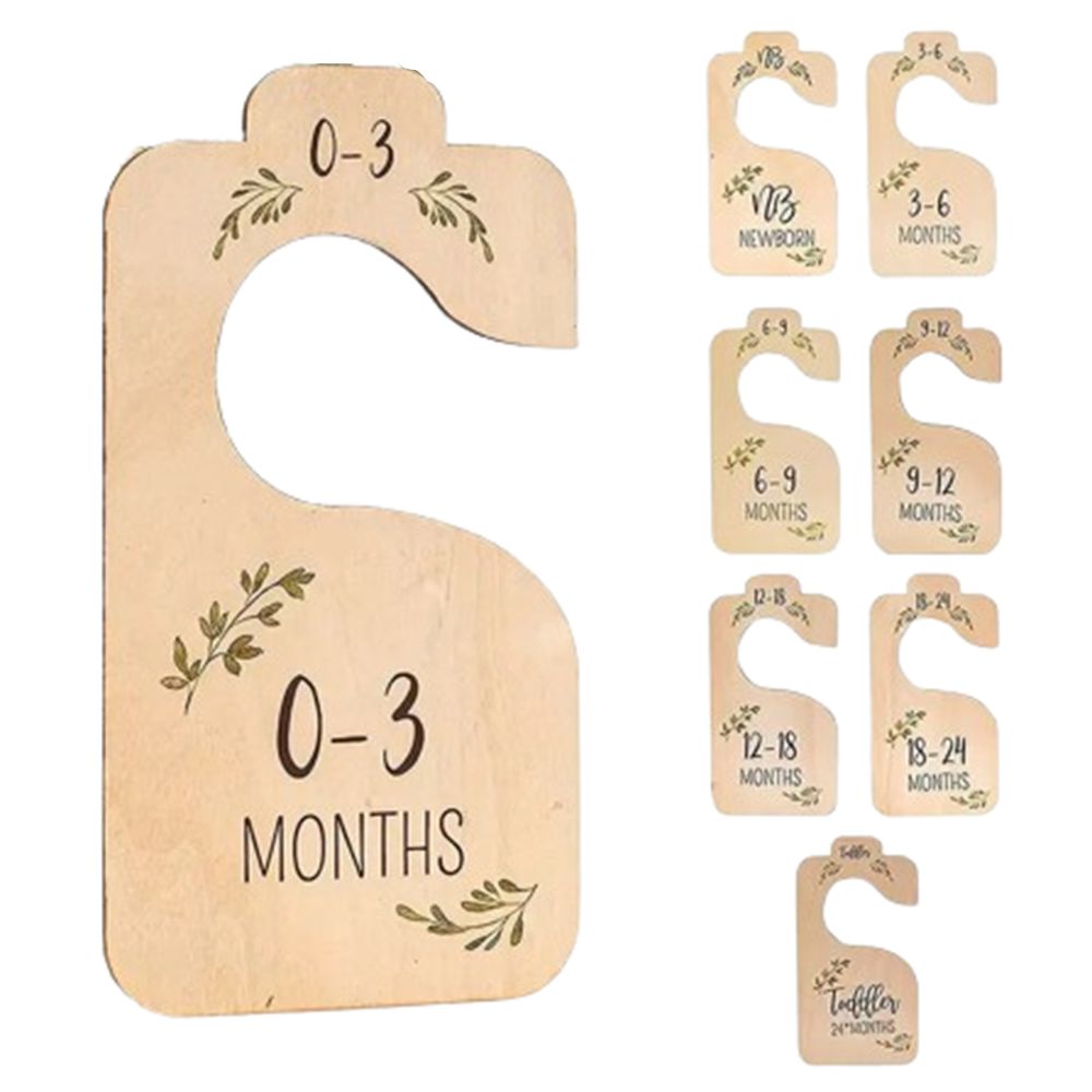 7/8Pcs Wood Baby Closet Divide - Baby Nursery Wardrobe 评论和价格
