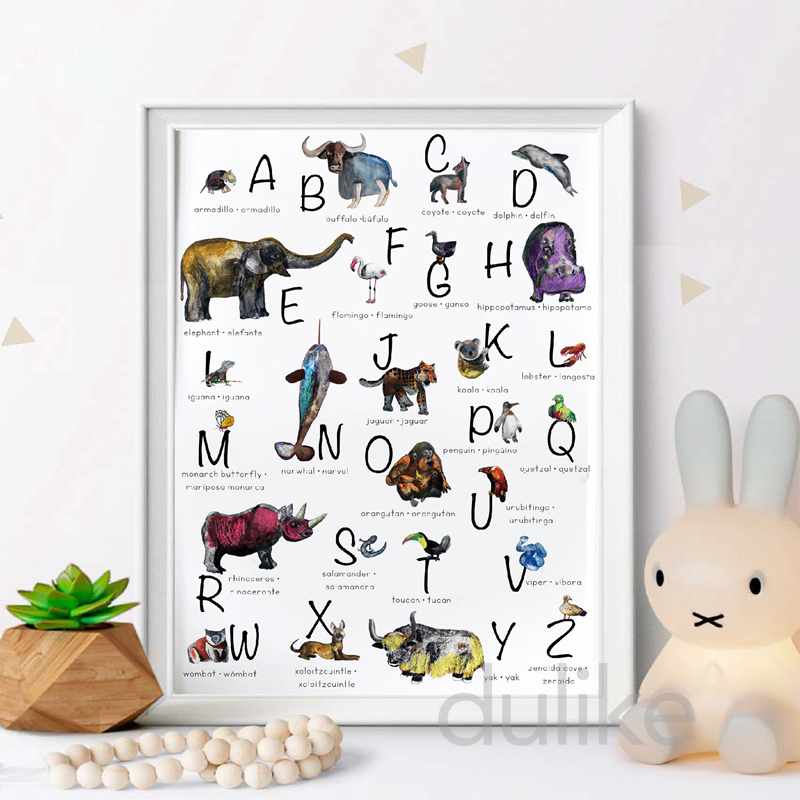Spanish Kids Bedroom Art Decor - Baby Nursery Quotes Wall Art 评论和价格