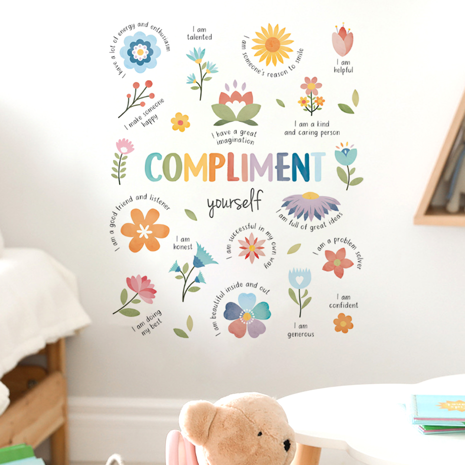 English colorful inspirational - Baby Nursery Quotes Wall Art 评论和价格