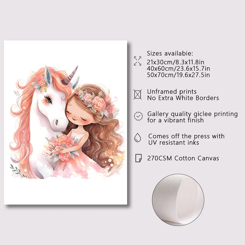 Pink Ballerina Girl Unicorn Bu - Baby Unicorn Nursery 评论和价格
