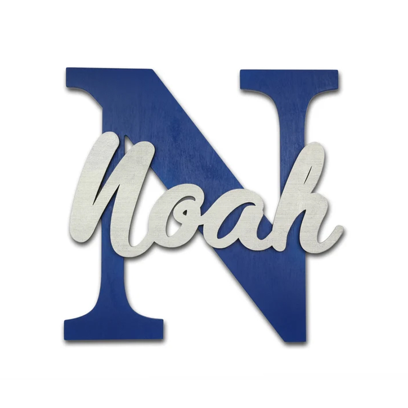Wooden Letters, Baby Nursery W - Baby Nursery Modern 评论和价格