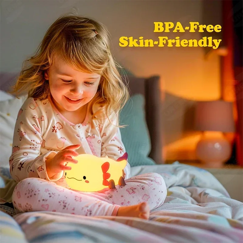 Cute Axolotl Night Light Silic - Baby Nursery Equipment 评论和价格