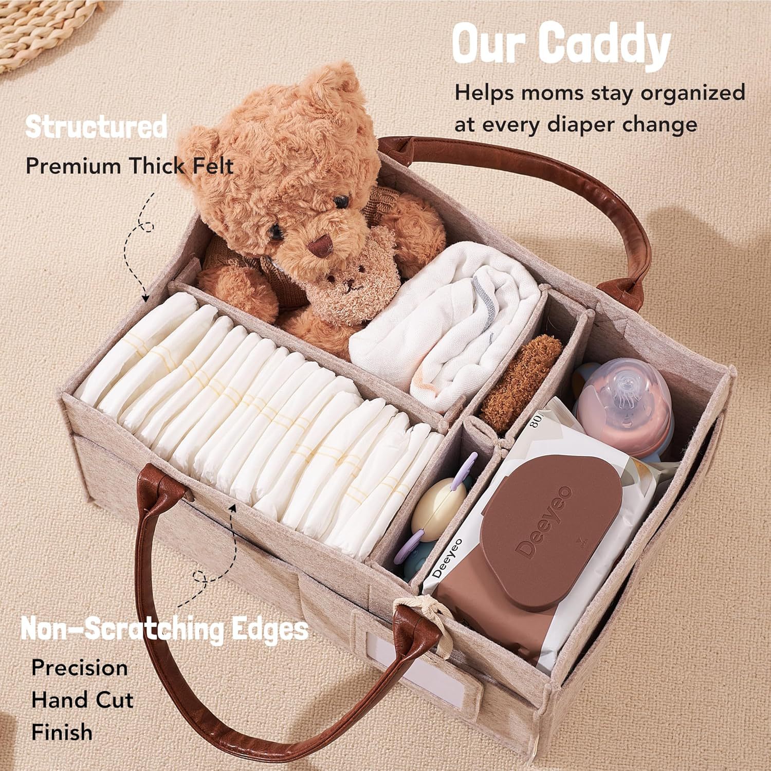 Baby Felt Storage Nursery Orga - Baby Nursery Basket 评论和价格
