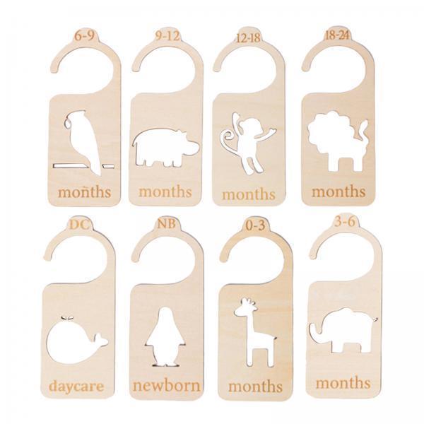 3x 8x Wooden Baby Closet Divid - Baby Nursery Wardrobe 评论和价格