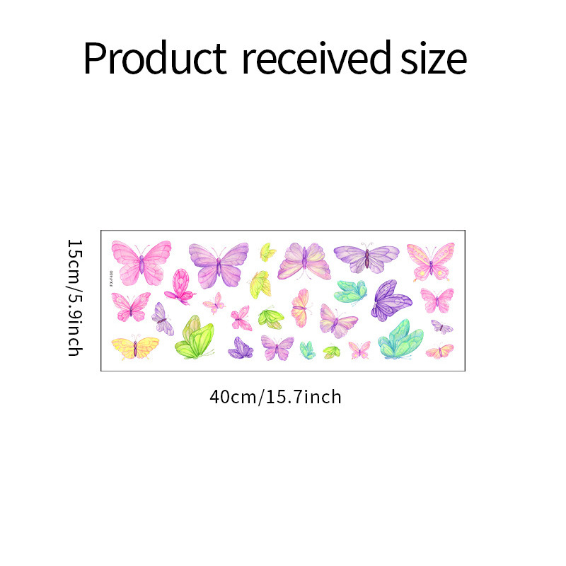 Romantic butterfly Wall Sticke - Baby Nursery Wall Stickers 评论和价格