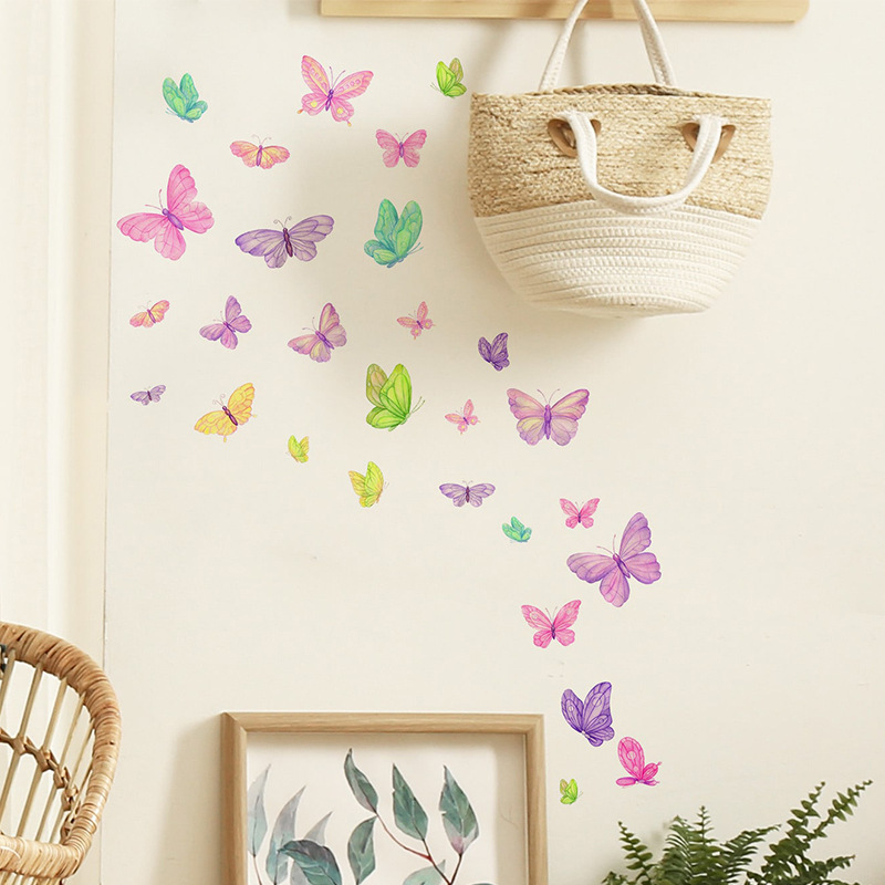 Romantic butterfly Wall Sticke - Baby Nursery Wall Stickers 评论和价格