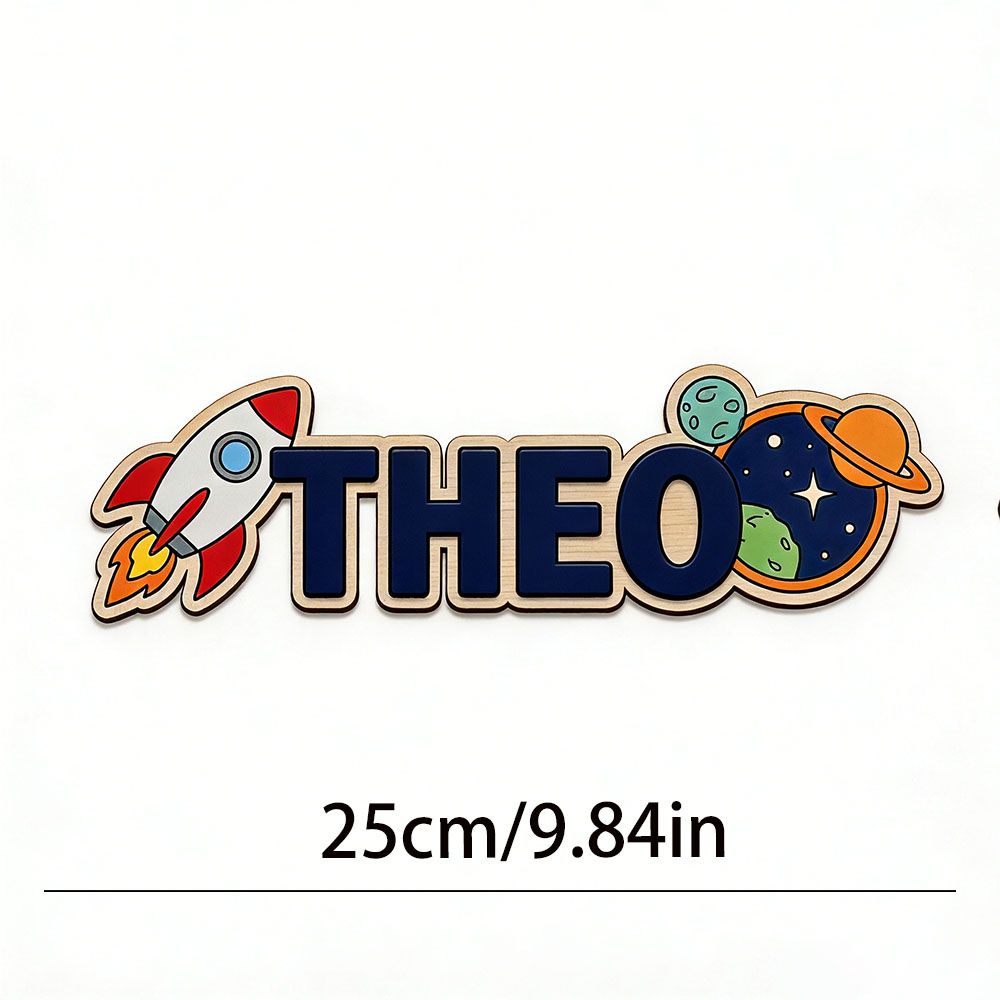 Personalized Space Rocket Name - Baby Nursery Baby 评论和价格