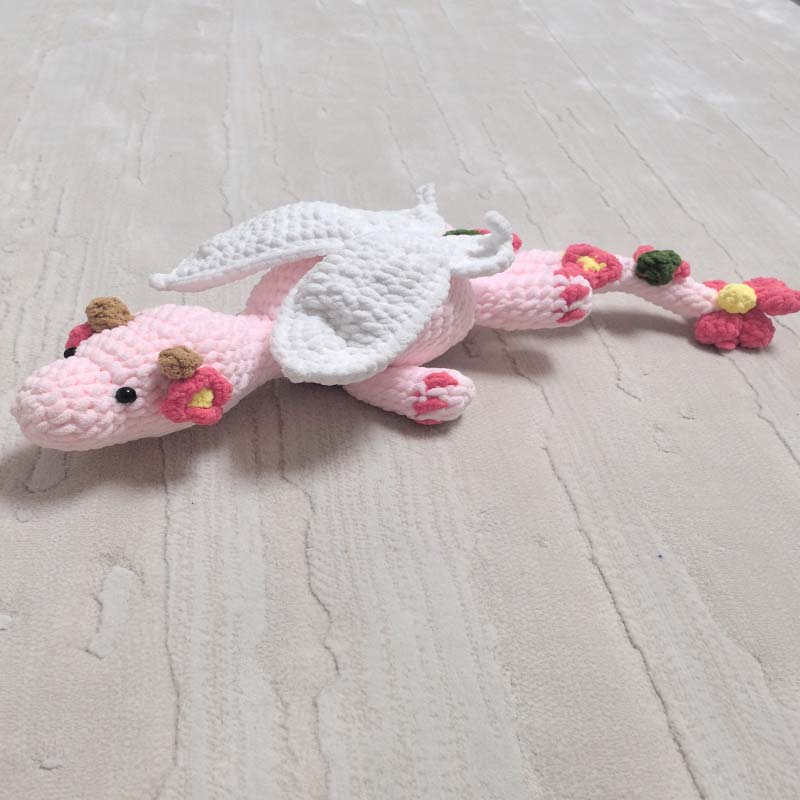 Handmade Crochet Dragon Plush  - Baby Nursery Dolls 评论和价格