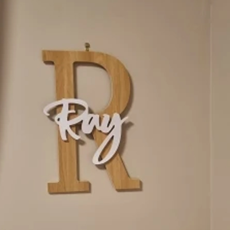 Custom Wooden Name Sign  Baby  - Baby Nursery Modern 评论和价格