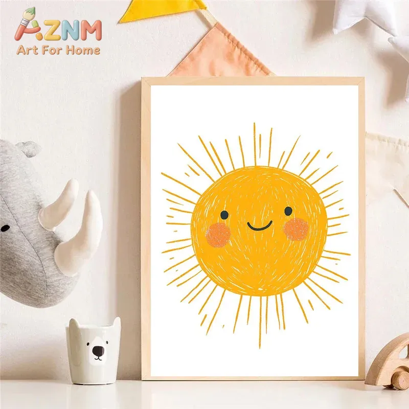 AZNM Watercolor Cute Animal Ca - Baby Unicorn Nursery 评论和价格