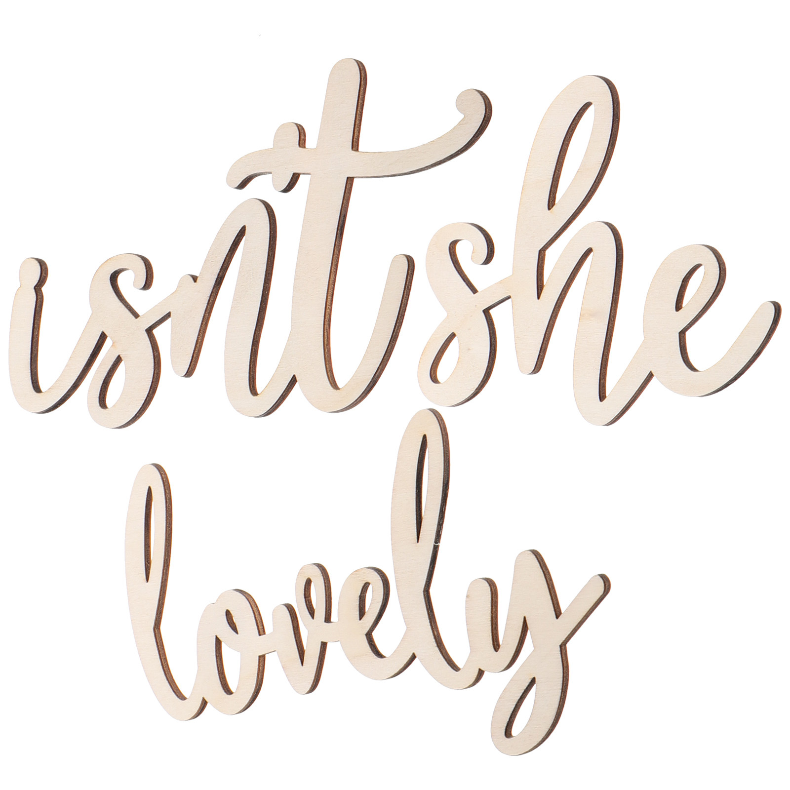 Wood Sign Wooden Wall Sticker  - Baby Nursery Wall Stickers 评论和价格