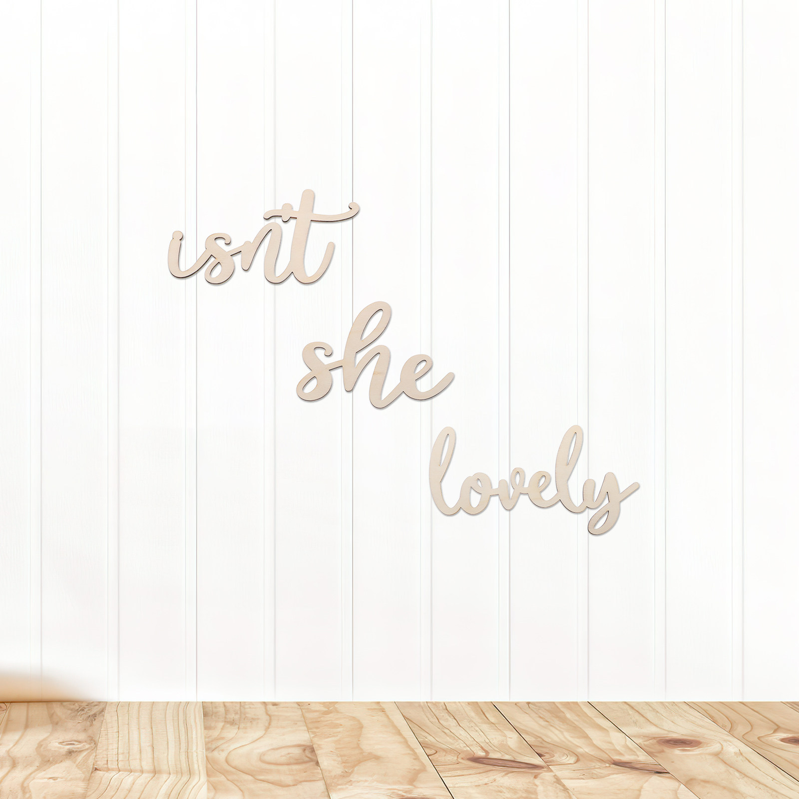 Wood Sign Wooden Wall Sticker  - Baby Nursery Wall Stickers 评论和价格