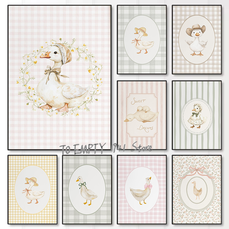 Silly Little Goose Nursery Duc - Baby Nursery Prints 评论和价格