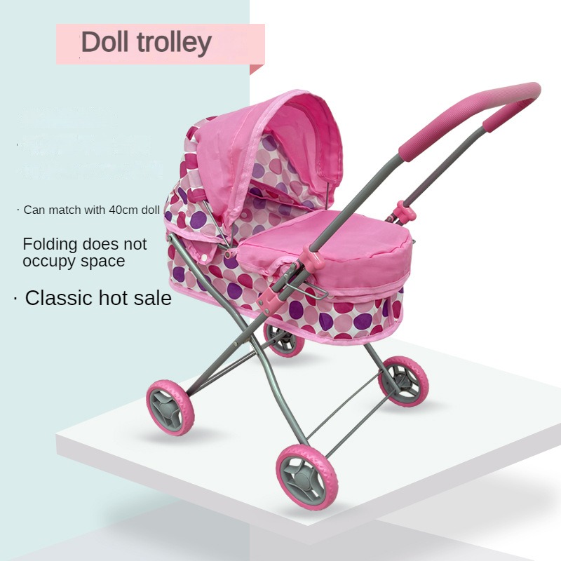 Foldable Doll Pram Stroller Si - Baby Nursery Dolls 评论和价格