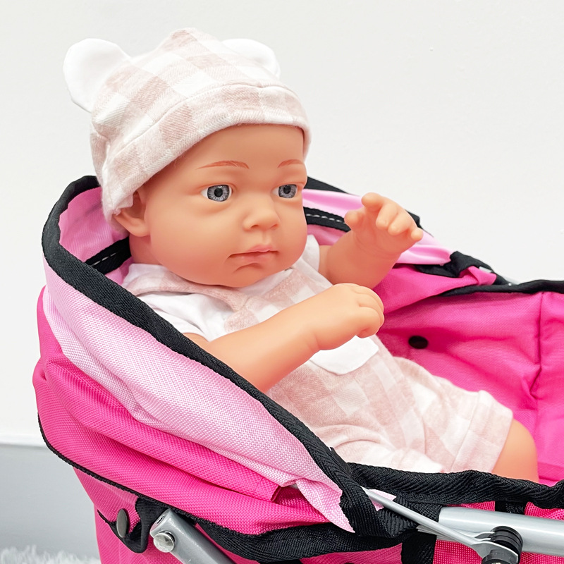 Foldable Doll Pram Stroller Si - Baby Nursery Dolls 评论和价格