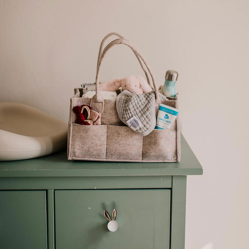 Diaper Caddy - Nursery Storage - Baby Nursery Basket 评论和价格