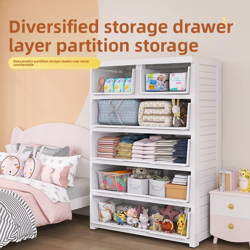 Thickened 5-Drawer Plastic Sto - Baby Nursery Wardrobe 评论和价格
