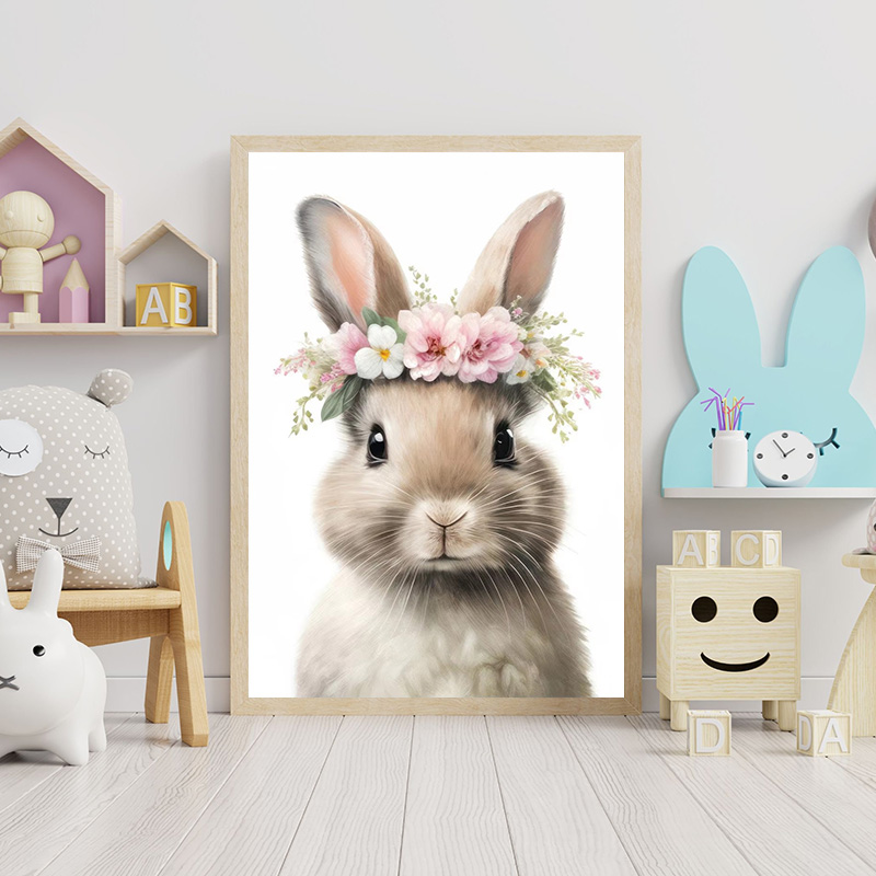 Baby Bear Bunny Deer Raccoon O - Baby Unicorn Nursery 评论和价格