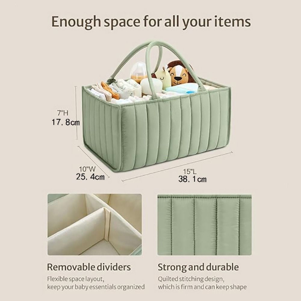 Large Capacity Baby Diaper Sto - Baby Nursery Handles 评论和价格