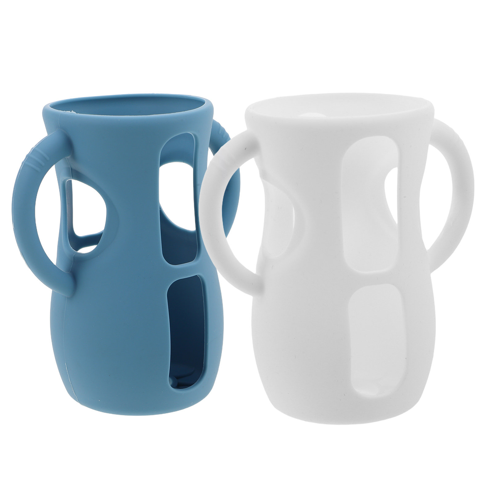 2Pcs Silicone Feeding Bottle S - Baby Nursery Handles 评论和价格