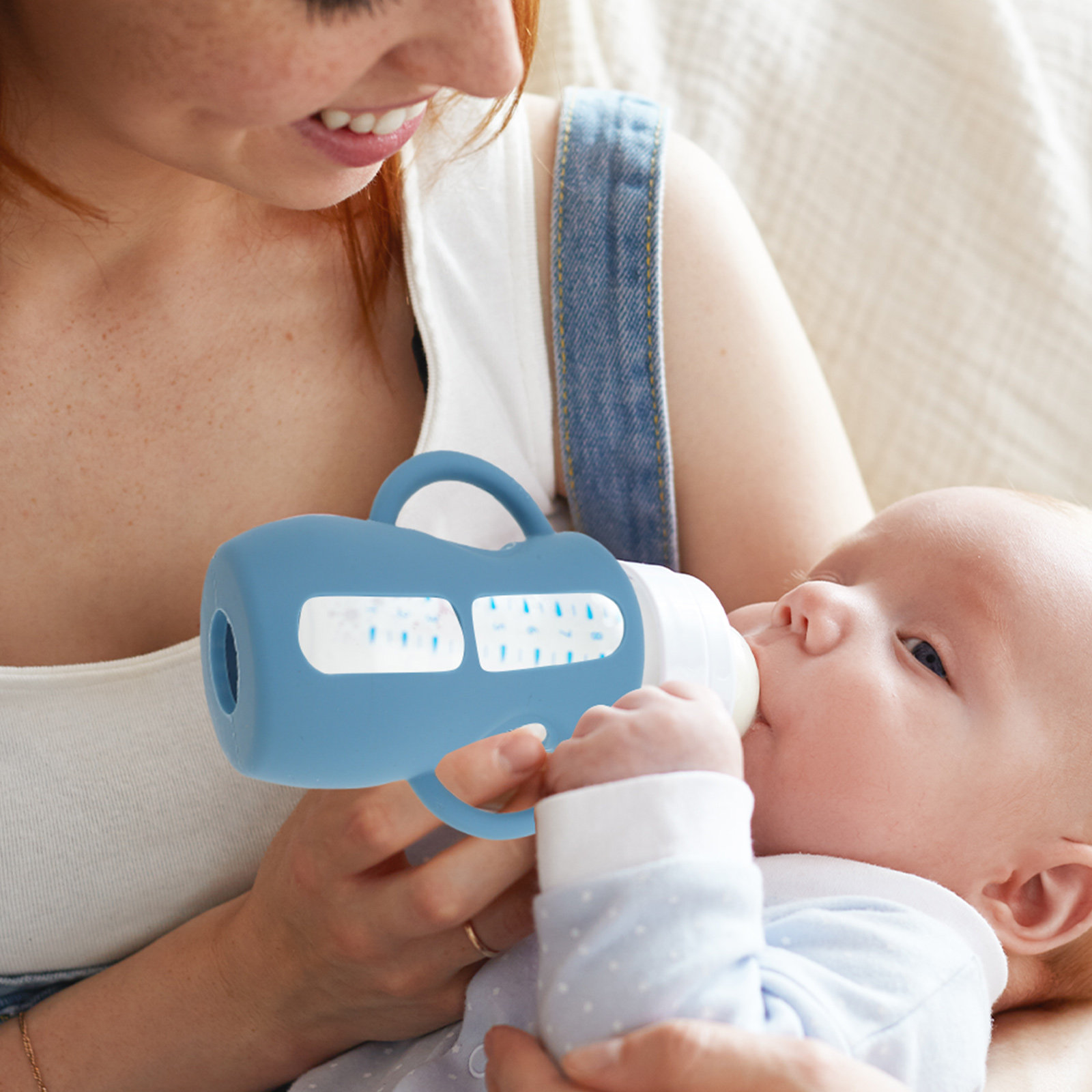 2Pcs Silicone Feeding Bottle S - Baby Nursery Handles 评论和价格