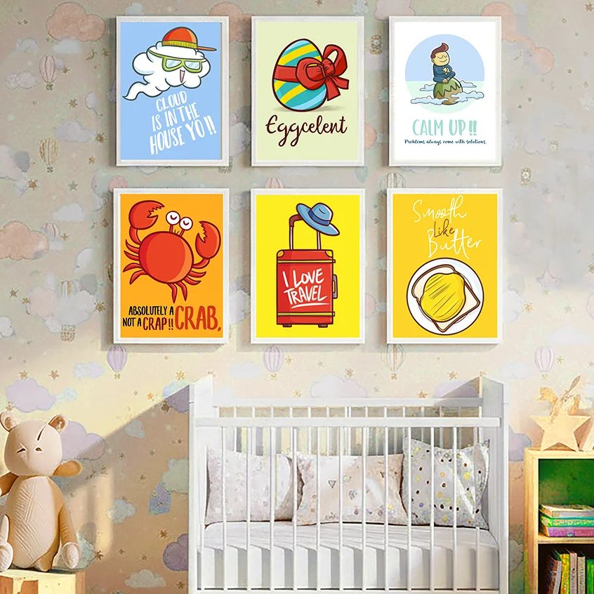 Cute Funny Cartoon Quote Nurse - Baby Nursery Quotes Wall Art 评论和价格