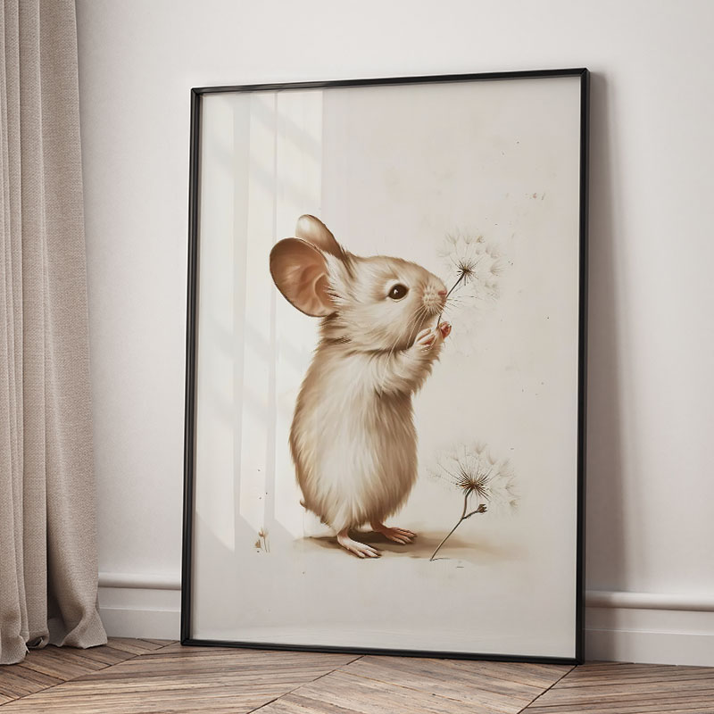 Bear Rabbit Fox Deer Squirrel  - Baby Nursery Prints 评论和价格