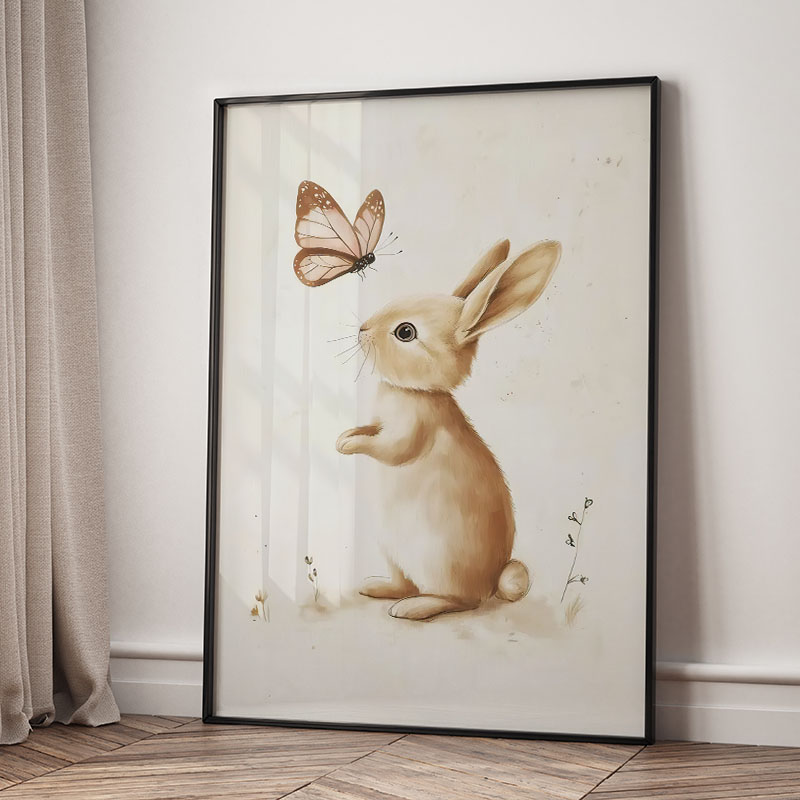 Bear Rabbit Fox Deer Squirrel  - Baby Nursery Prints 评论和价格