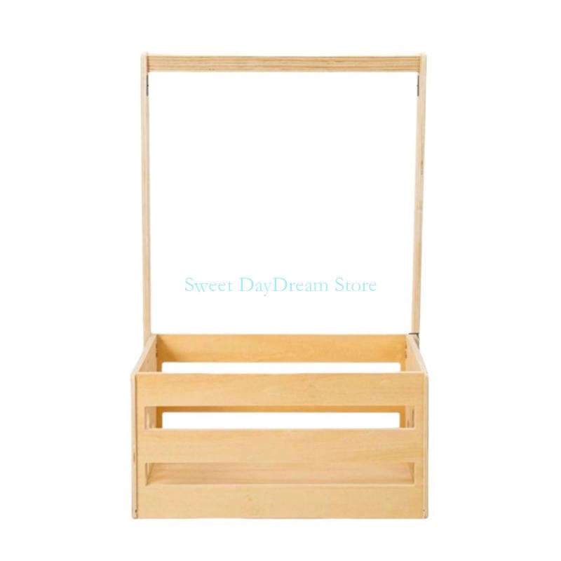 Y88C Wooden Baby Showers Gift  - Baby Nursery Basket 评论和价格